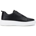 Tamer Tanca Erkek Hakiki Deri Siyah Floter Sneakers & Spor Ayakkabı 1163 2526 ERK AYK Y26 SIYAH FLTR