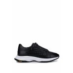 Tamer Tanca Erkek Hakiki Deri Siyah Sneakers & Spor Ayakkabı 1092 22221 ERK AYK Y25 SIYAH DR/ORGU