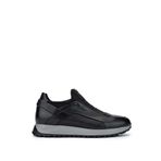 Tamer Tanca Erkek Hakiki Deri Siyah Sneakers & Spor Ayakkabı 383 6094 ERK AYK Y24 SIYAH SLVR
