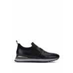 Tamer Tanca Erkek Hakiki Deri Siyah Sneakers & Spor Ayakkabı 383 6276 ERK AYK SK24-25 SIYAH SLVR