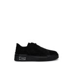Tamer Tanca Erkek Hakiki Deri Siyah Süet Sneakers & Spor Ayakkabı
