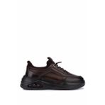 Tamer Tanca Erkek Hakiki Deri Sneakers & Spor Ayakkabı 298 3138-2527 ERK AYK SK25-26 KAHVE SLVR ALKL