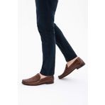 Tamer Tanca Erkek Hakiki Deri Taba Loafer Ayakkabı 537 3089 ERK AYK Y22 TABA YLN/TABA AKD