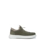 Tamer Tanca Erkek Hakiki Deri Yeşil Nubuk Sneakers & Spor Ayakkabı