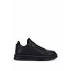 Tamer Tanca Erkek Siyah Deri Sneakers & Spor Ayakkabı 352 23105 ERK AYK SK25-26 SIYAH DR