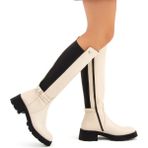 Tamer Tanca Kadın Deri Casual Çizme 33 58103 C Bn Czm Sk 22/23 - Bej