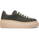 Tamer Tanca Kadın Deri Haki Sneakers & Spor Ayakkabı 937 5022-09 Bn Ayk Y23 Hakı Floter