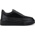 Tamer Tanca Kadın Deri Siyah Sneakers & Spor Ayakkabı 937 5022-156 Bn Ayk SK24-25 Syh Fltr/syh Tas