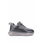 Tamer Tanca Kadın Gri Rugan Sneakers & Spor Ayakkabı 1172 07 BN AYK SK25-26 GRI RGN/PRST
