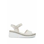 Tamer Tanca Kadın Hakiki Deri Bej Comfort Sandalet 1107 108 BN SNDLT Y25 BEJ DR