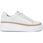 Tamer Tanca Kadın Hakiki Deri Beyaz Floter Sneakers & Spor Ayakkabı 937 5022-09 BN AYK Y23 KIRIK BEYAZ FLOTER
