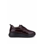 Tamer Tanca Kadın Hakiki Deri Bordo Sneakers & Spor Ayakkabı 1107 521 BN AYK SK25-26 BORDO RUGAN