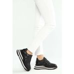 Tamer Tanca Kadın Hakiki Deri Siyah Deri Sneakers & Spor Ayakkabı