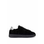 Tamer Tanca Kadın Hakiki Deri Siyah Süet/Siyah Beyaz Leopar Sneakers & Spor Ayakkabı 1060 25113 BN AYK Y25 SYH SUET/SYH BYZ LEOPAR