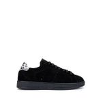 Tamer Tanca Kadın Hakiki Deri Siyah Süet/Siyah Beyaz Leopar Sneakers & Spor Ayakkabı