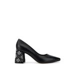 Tamer Tanca Kadın Hakiki Deri Siyah Topuklu Ayakkabı