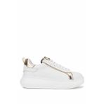 Tamer Tanca Kadın Suni Deri Beyaz Sneakers & Spor Ayakkabı 1009 2200 BN AYK SK25-26 BEYAZ/DORE