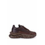 Tamer Tanca Kadın Suni Deri Kahve Sneakers & Spor Ayakkabı 1009 2190 BN AYK SK25-26 KAKAO SUET
