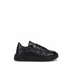 Tamer Tanca Kadın Suni Deri Siyah Rugan Sneakers & Spor Ayakkabı 817 9878 BN AYK SK25-26 SIYAH RGN