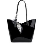 Tamer Tanca Kadın Vegan Siyah Rugan Kol Çantası 921 26763 Bn Canta Y/24 Sıyah Rgn - 34x35x10