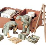 Tamiya 1/35 Ger. Engine Maintennance Crew Plastik Askeri Figür ve Bakım Seti Maket Kiti