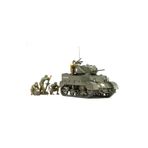 TAMIYA 1/35 US. M5A1 Light Tank with Figures Plastik Tank ve Figür Maket Kiti, Demonte Hobi Seti