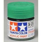 Tamiya X-25 10 ML Clear Green Parlak Akrilik Boya