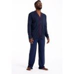 Tampap Erkek Hastane Pijama Takımı Boydan Düğmeli Tampap - 2XL - İndigo