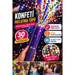 Tamsena Store 30 Cm Karışık Renkli Parti Konfetisi Renkli Kutlama Konfeti Patlatma Tüpü Düğün Nişan Doğum Günü Organizasyon Aksesuarı