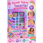 Tamsena Store Kız Çocuk Renkli Boncuk Takı Yapım Seti Kolye Bileklik Tasarım Oyuncağı 6+ Yaş