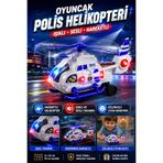Tamsena Store Oyuncak Polis Helikopteri Işıklı Sesli Hareketli Çocuk Oyuncağı