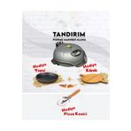 TANDIRIM Ekmek & Pizza Pişirme Makinesi Gri Renk (Pizza Küreği + Kesici + Tepsi Hediyeli)