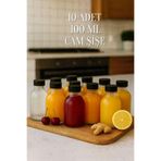 Tanemce 10 Adet 100 Ml Siyah Kapaklı Düğün, Kına, Nişan, Kolonya, Hediyelik Şişesi Kapaklı 100 Cc Cam Şişe