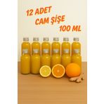 Tanemce 12 Adet Şeffaf Cam Shot Şişesi Sızdırmaz Gümüş Metal Kapaklı Kolonya Kavanoz Çok Amaçlı Şişe 100ml
