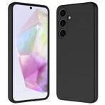 Taneny Samsung Galaxy A35 Kılıf, Dayanıklı ve Şık Düşme Test Edilmiş Yumuşak Silikon Jel Kauçuk Dar Kesim Koruyucu Telefon Kılıfı Samsung Galaxy A35 5G (Siyah)