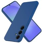 Taneny Samsung Galaxy A36 için Silikon Kılıf, Dayanıklı ve Şık Düşme Test Edilmiş Yumuşak Silikon Jel Kauçuk Dar Kesim Darbeye Dayanıklı Koruma Telefon Kılıfı Samsung Galaxy A36 5G için (Mavi)