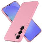 Taneny Samsung Galaxy A36 için Silikon Kılıf, Dayanıklı ve Şık Düşme Test Edilmiş Yumuşak Silikon Jel Kauçuk Slim Fit Darbeye Dayanıklı Koruyucu Telefon Kılıfı Samsung Galaxy A36 5G (Pembe)