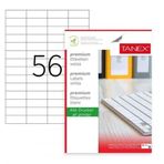 Tanex 100 Yaprak 52x21 mm Laser Copy Inkjet Lazer Etiket