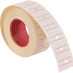 tanex (12 * 21 mm) çizgili flo beyaz etiketi (ruloda 800 etiket) - 12x21 mm - Manuel Etiket Makinesi Etiketi