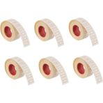 Tanex (12 * 21 Mm) Çizgili Flo Beyaz Fiyat Etiketi (Ruloda 800 Etiket) ( 6 Rulo) - Boyut