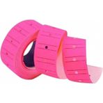 tanex (12 * 21 mm) çizgili flo pembe etiketi (ruloda 800 etiket) - Manuel Etiket Makinesi Etiketi