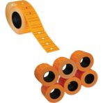 Tanex (12 * 21 Mm) Çizgili Flo Turuncu Fiyat Etiketi (Ruloda 800 Etiket) ( 6 Rulo) - Boyut