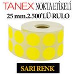 Tanex 25 Mmsarı Nokta Etiketi - Renkli