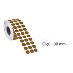 Tanex 30 mm 2000 Adet Kraft Nokta Etiket