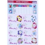 Tanex 6033 3'lü Okul Etiketi