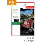 Tanex A6 240 gr 100x150 mm 50 Sayfa Fotoğraf Kağıdı