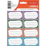 Tanex BRD-7004 Bordürlü Çift Sıra 5 Adet Mix Okul Etiketi