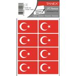 Tanex BYRK-102 52x34 mm 16'lı Türk Bayrağı