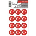 Tanex BYRK-105 32x32 mm 2'lü Paket Türk Bayrağı