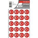 Tanex BYRK-106 25x25 mm 40'lı Paket Türk Bayrağı